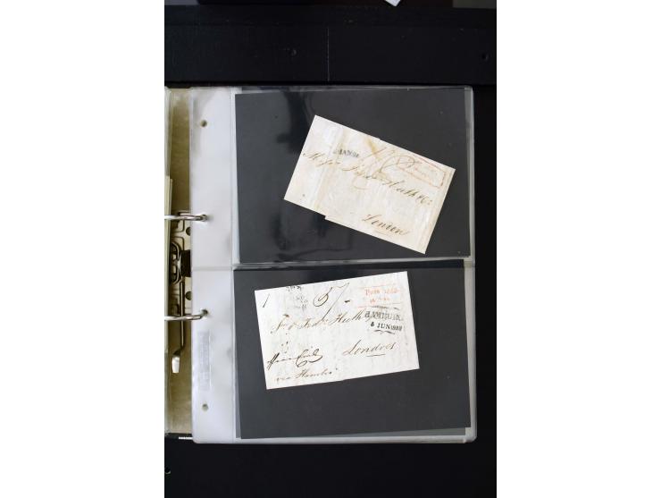 1806/51 (ca.), interesting collection with more than 90 covers,  including forwarders, many different cancellations, "Mitau" 