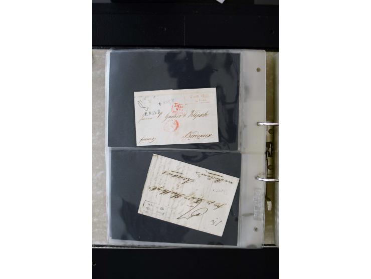 1806/51 (ca.), interesting collection with more than 90 covers,  including forwarders, many different cancellations, "Mitau" 