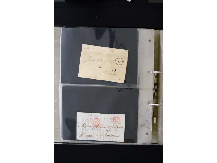 1806/51 (ca.), interesting collection with more than 90 covers,  including forwarders, many different cancellations, "Mitau" 