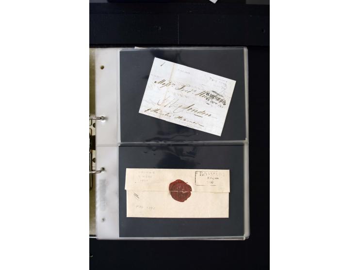1806/51 (ca.), interesting collection with more than 90 covers,  including forwarders, many different cancellations, "Mitau" 