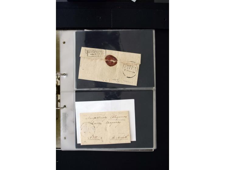 1806/51 (ca.), interesting collection with more than 90 covers,  including forwarders, many different cancellations, "Mitau" 