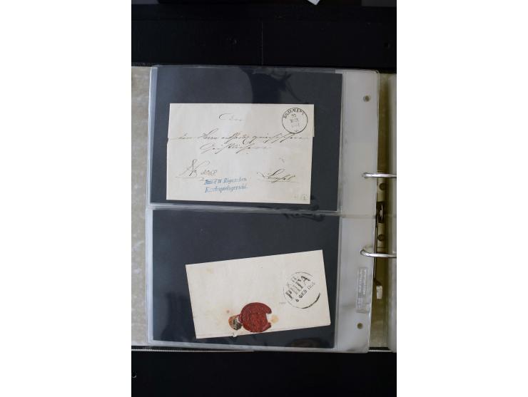 1806/51 (ca.), interesting collection with more than 90 covers,  including forwarders, many different cancellations, "Mitau" 