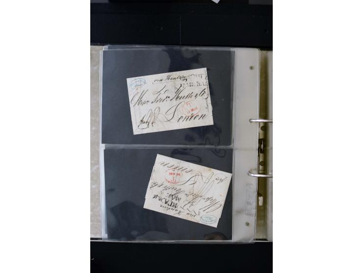 1806/51 (ca.), interesting collection with more than 90 covers,  including forwarders, many different cancellations, "Mitau" 