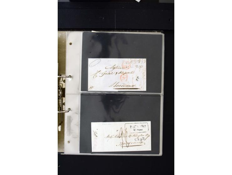 1806/51 (ca.), interesting collection with more than 90 covers,  including forwarders, many different cancellations, "Mitau" 