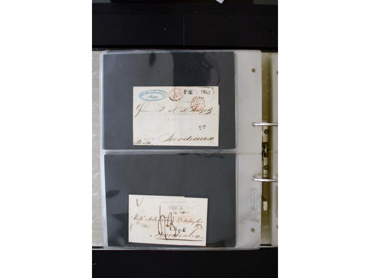 1806/51 (ca.), interesting collection with more than 90 covers,  including forwarders, many different cancellations, "Mitau" 