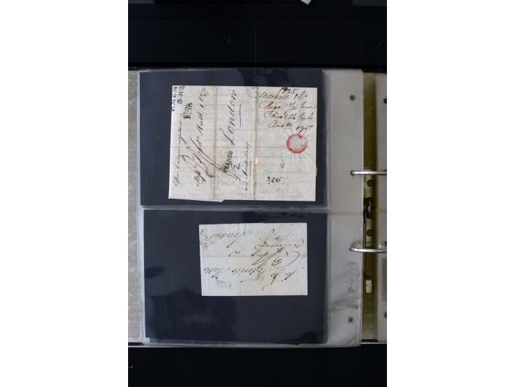 1806/51 (ca.), interesting collection with more than 90 covers,  including forwarders, many different cancellations, "Mitau" 