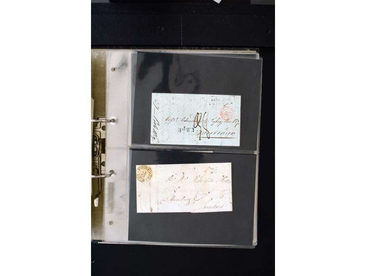 1806/51 (ca.), interesting collection with more than 90 covers,  including forwarders, many different cancellations, "Mitau" 