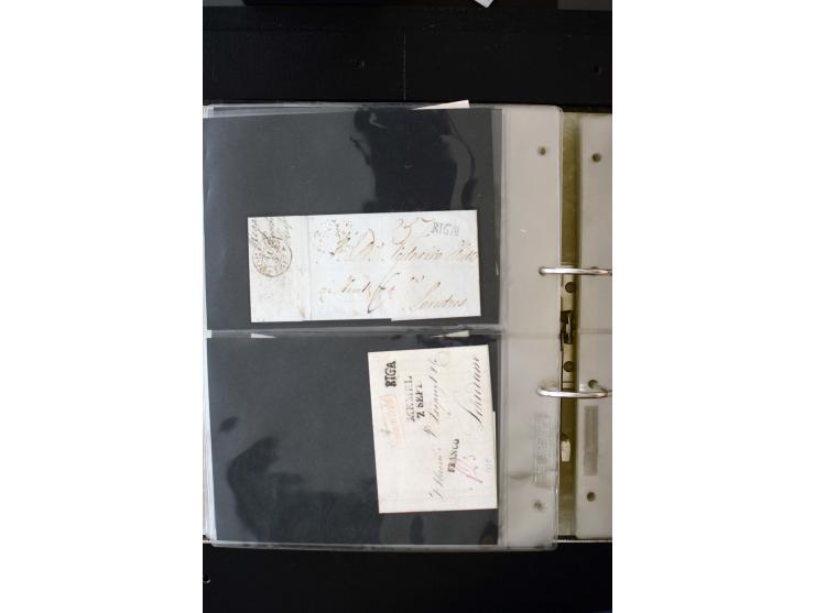 1806/51 (ca.), interesting collection with more than 90 covers,  including forwarders, many different cancellations, "Mitau" 