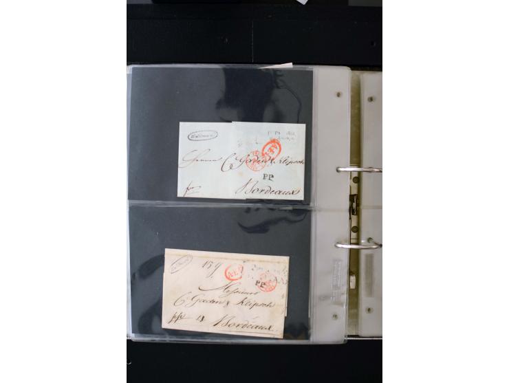 1806/51 (ca.), interesting collection with more than 90 covers,  including forwarders, many different cancellations, "Mitau" 