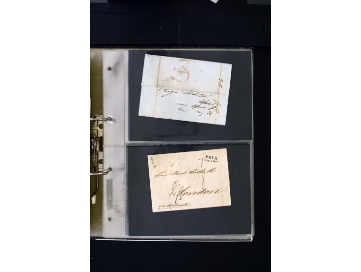 1806/51 (ca.), interesting collection with more than 90 covers,  including forwarders, many different cancellations, "Mitau" 