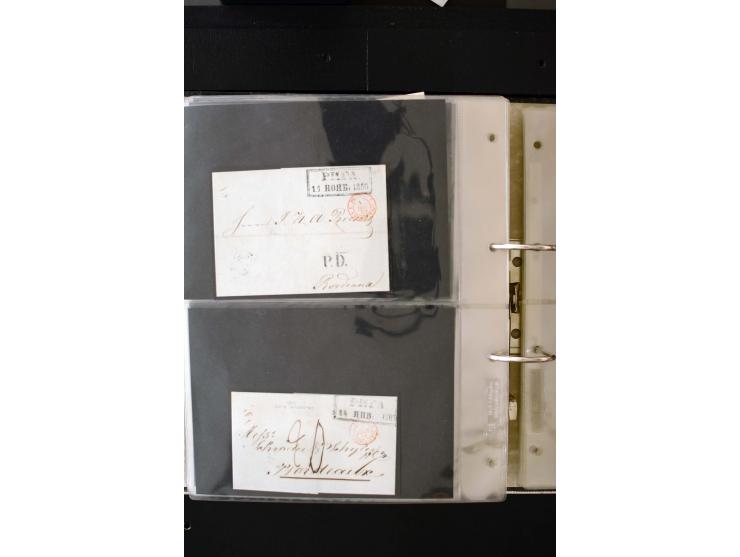 1806/51 (ca.), interesting collection with more than 90 covers,  including forwarders, many different cancellations, "Mitau" 