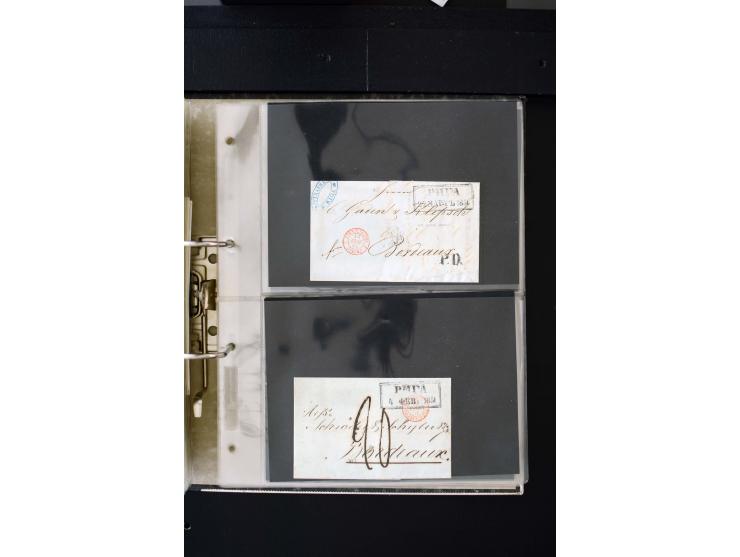 1806/51 (ca.), interesting collection with more than 90 covers,  including forwarders, many different cancellations, "Mitau" 