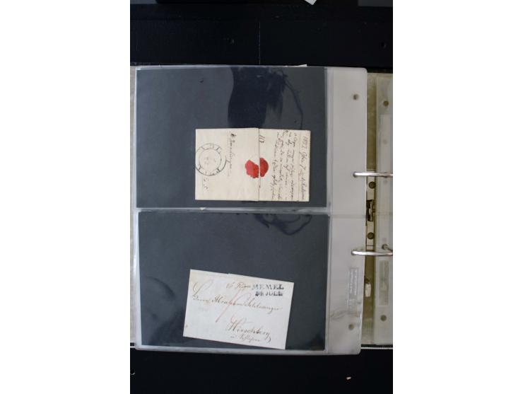 1806/51 (ca.), interesting collection with more than 90 covers,  including forwarders, many different cancellations, "Mitau" 
