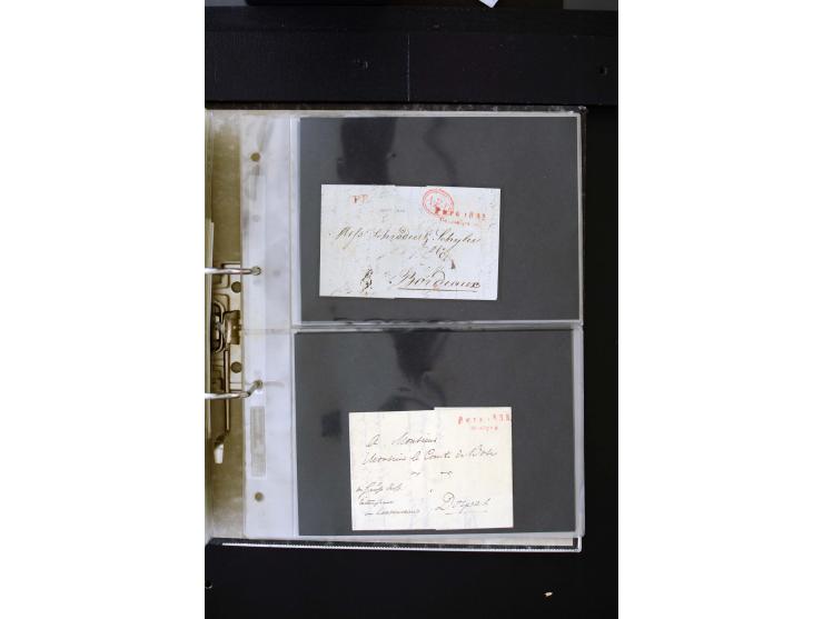 1806/51 (ca.), interesting collection with more than 90 covers,  including forwarders, many different cancellations, "Mitau" 