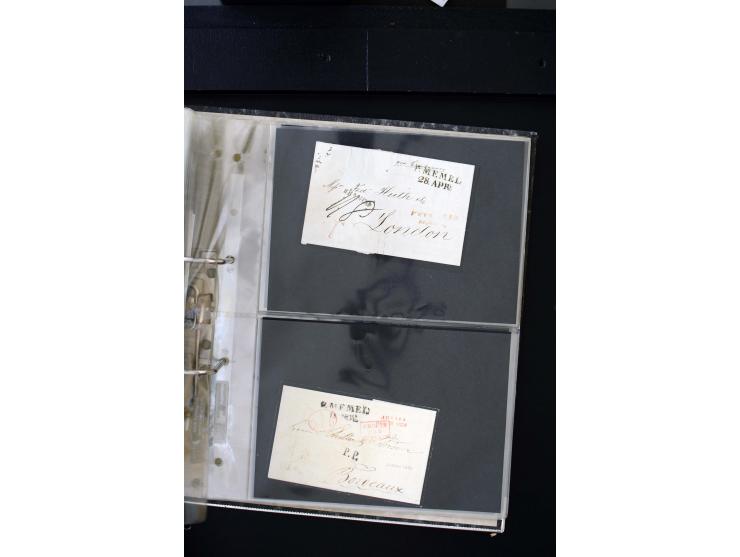 1806/51 (ca.), interesting collection with more than 90 covers,  including forwarders, many different cancellations, "Mitau" 