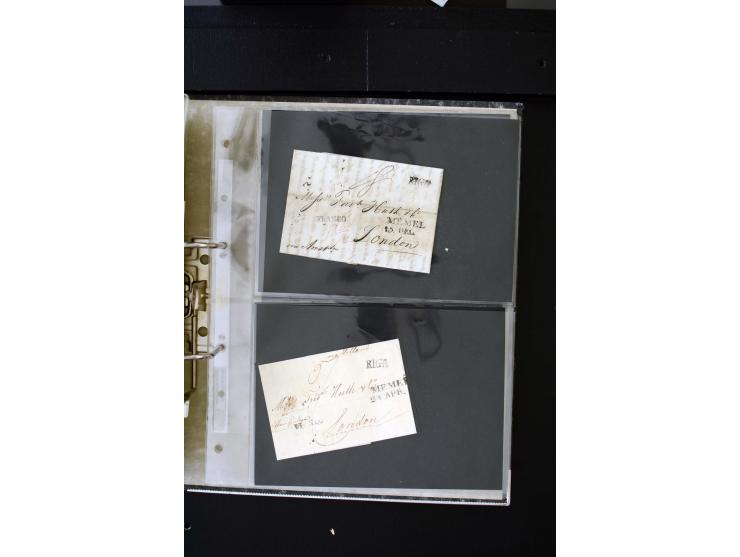 1806/51 (ca.), interesting collection with more than 90 covers,  including forwarders, many different cancellations, "Mitau" 