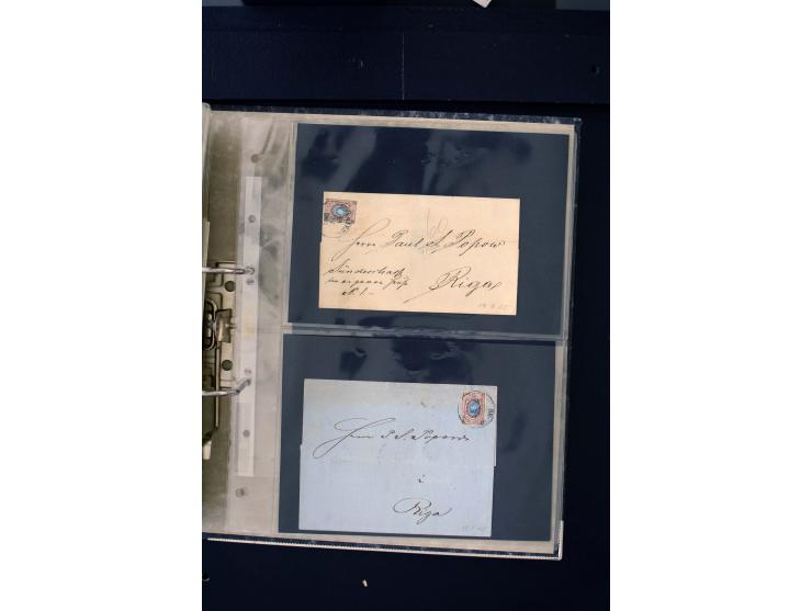 1806/51 (ca.), interesting collection with more than 90 covers,  including forwarders, many different cancellations, "Mitau" 