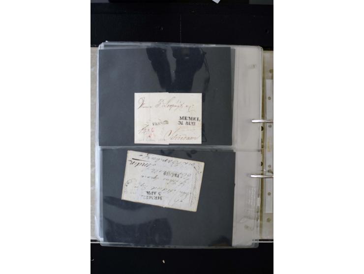 1806/51 (ca.), interesting collection with more than 90 covers,  including forwarders, many different cancellations, "Mitau" 