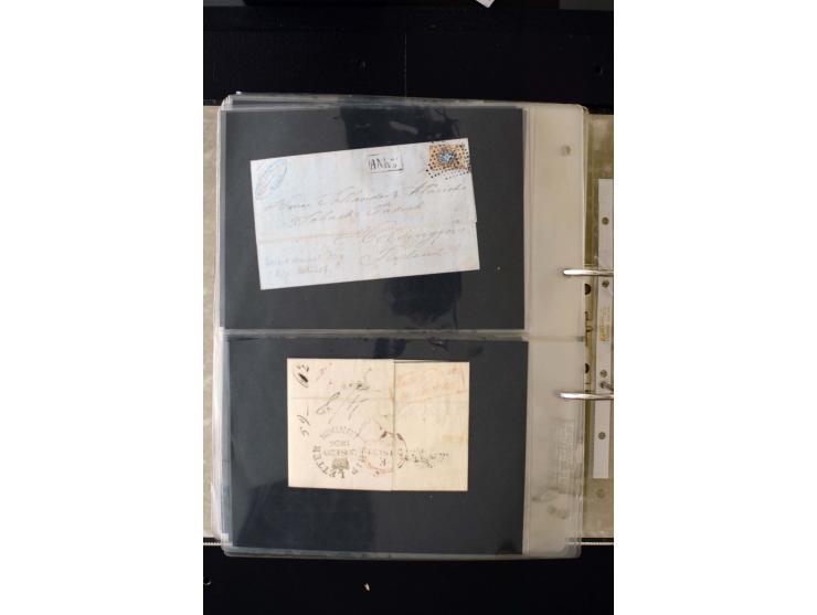 1806/51 (ca.), interesting collection with more than 90 covers,  including forwarders, many different cancellations, "Mitau" 