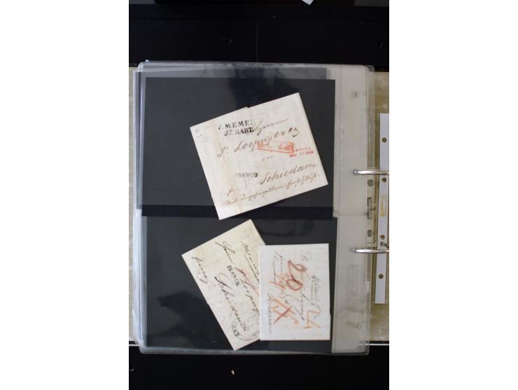 1806/51 (ca.), interesting collection with more than 90 covers,  including forwarders, many different cancellations, "Mitau" 