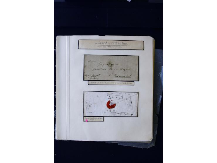 1806/51 (ca.), interesting collection with more than 90 covers,  including forwarders, many different cancellations, "Mitau" 