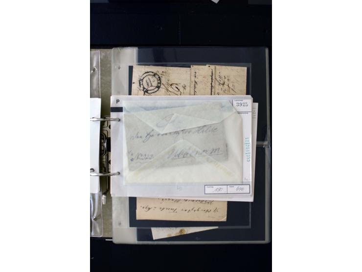 1806/51 (ca.), interesting collection with more than 90 covers,  including forwarders, many different cancellations, "Mitau" 