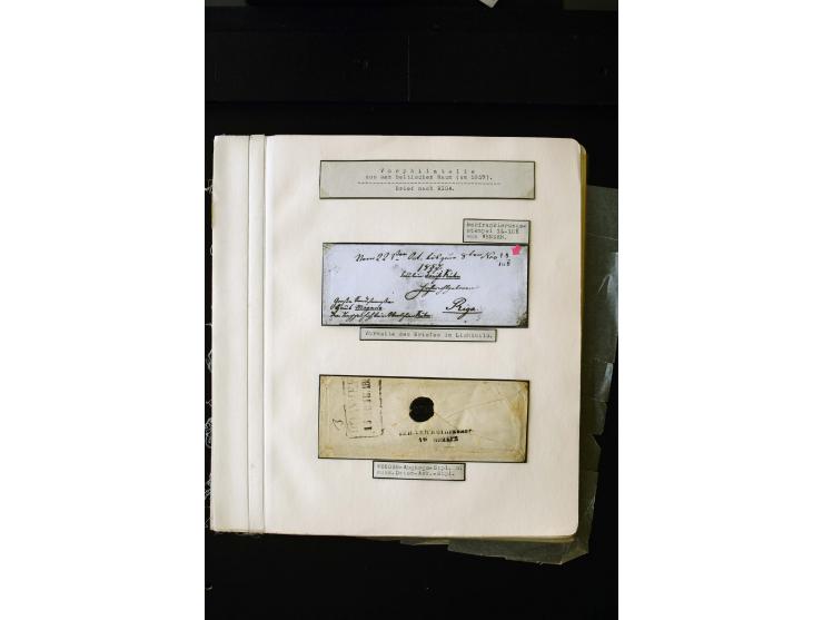 1806/51 (ca.), interesting collection with more than 90 covers,  including forwarders, many different cancellations, "Mitau" 