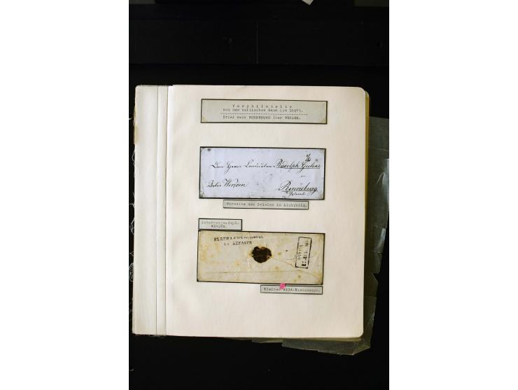1806/51 (ca.), interesting collection with more than 90 covers,  including forwarders, many different cancellations, "Mitau" 