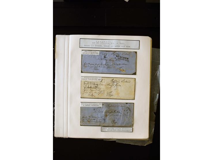 1806/51 (ca.), interesting collection with more than 90 covers,  including forwarders, many different cancellations, "Mitau" 