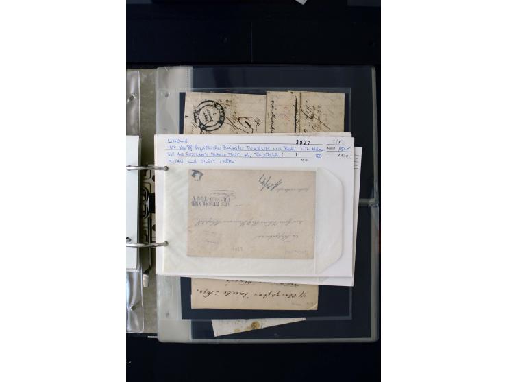 1806/51 (ca.), interesting collection with more than 90 covers,  including forwarders, many different cancellations, "Mitau" 