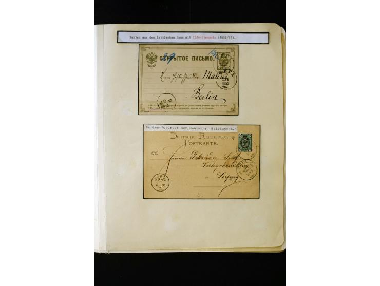1865/1917, interesting collection of more than 120 cards and covers including better stamps, postal stationery, registered ma