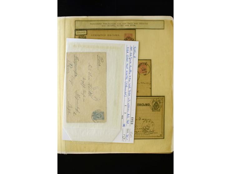 1865/1917, interesting collection of more than 120 cards and covers including better stamps, postal stationery, registered ma
