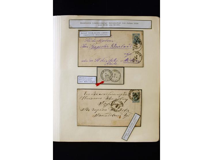 1865/1917, interesting collection of more than 120 cards and covers including better stamps, postal stationery, registered ma