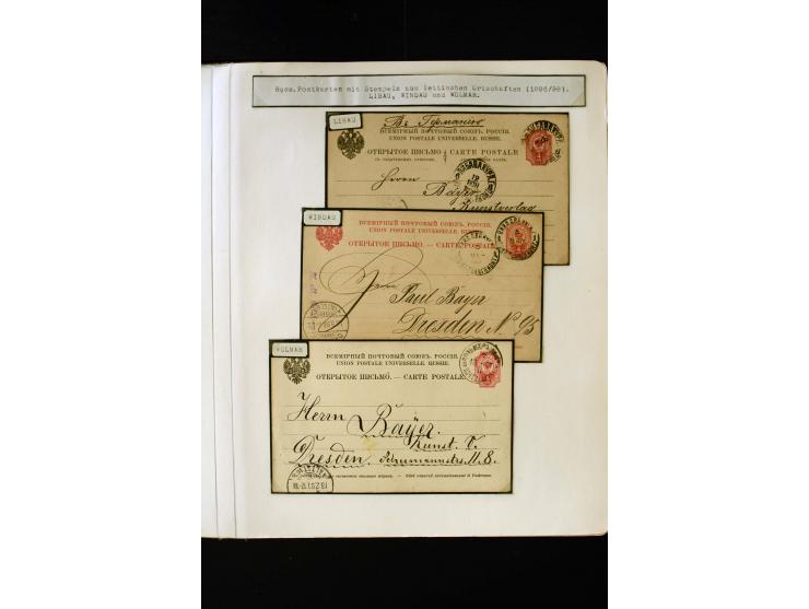 1865/1917, interesting collection of more than 120 cards and covers including better stamps, postal stationery, registered ma