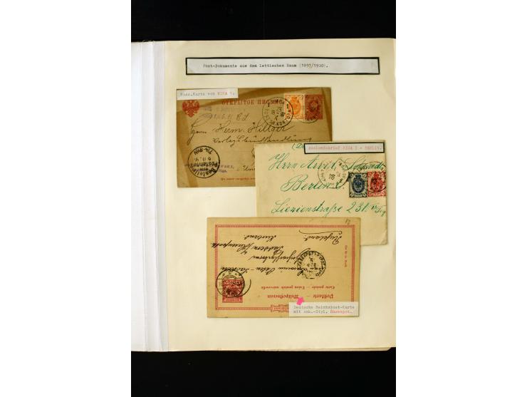 1865/1917, interesting collection of more than 120 cards and covers including better stamps, postal stationery, registered ma