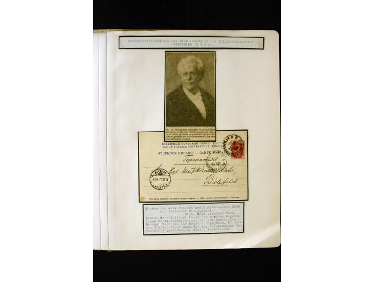 1865/1917, interesting collection of more than 120 cards and covers including better stamps, postal stationery, registered ma