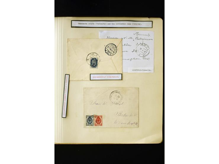 1865/1917, interesting collection of more than 120 cards and covers including better stamps, postal stationery, registered ma