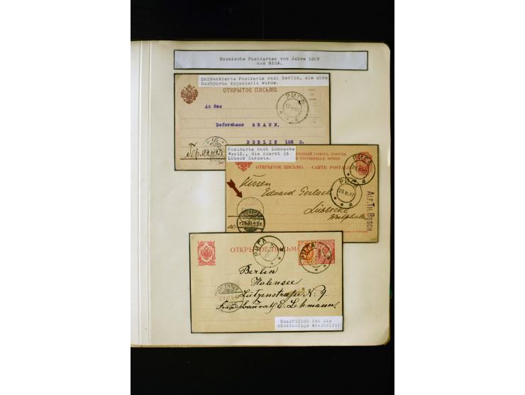 1865/1917, interesting collection of more than 120 cards and covers including better stamps, postal stationery, registered ma