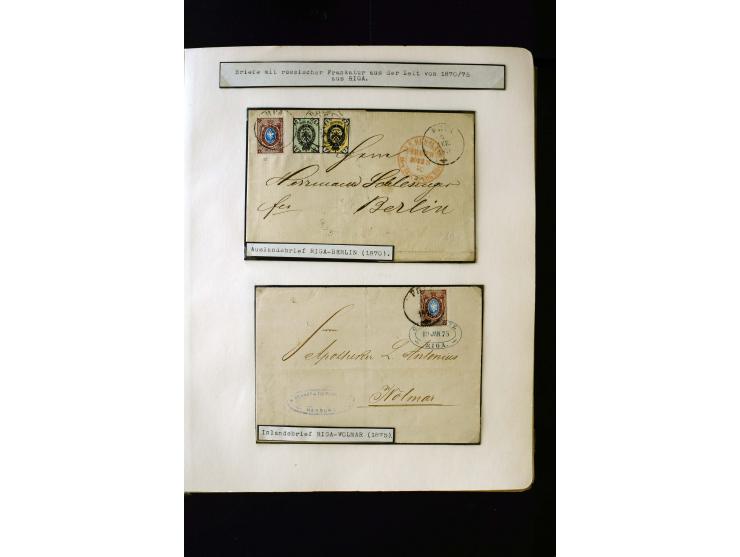 1865/1917, interesting collection of more than 120 cards and covers including better stamps, postal stationery, registered ma