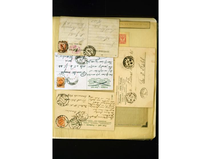 1865/1917, interesting collection of more than 120 cards and covers including better stamps, postal stationery, registered ma