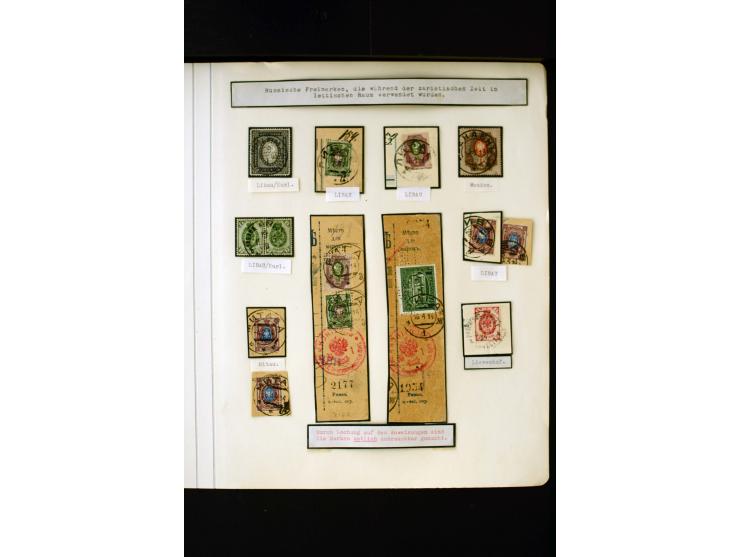 1865/1917, interesting collection of more than 120 cards and covers including better stamps, postal stationery, registered ma