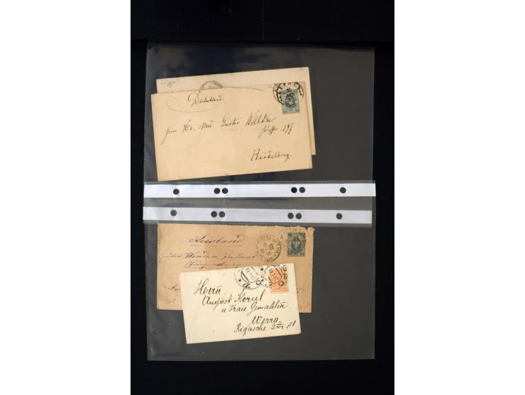 1865/1917, interesting collection of more than 120 cards and covers including better stamps, postal stationery, registered ma