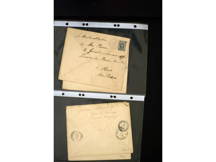 1865/1917, interesting collection of more than 120 cards and covers including better stamps, postal stationery, registered ma