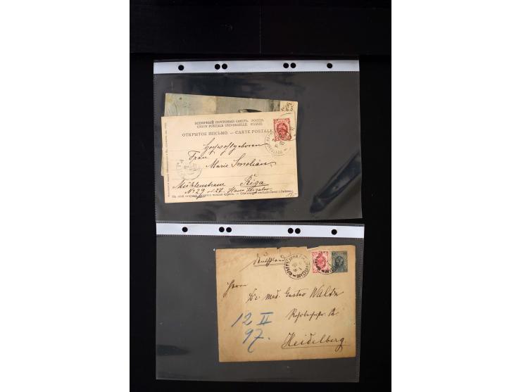 1865/1917, interesting collection of more than 120 cards and covers including better stamps, postal stationery, registered ma
