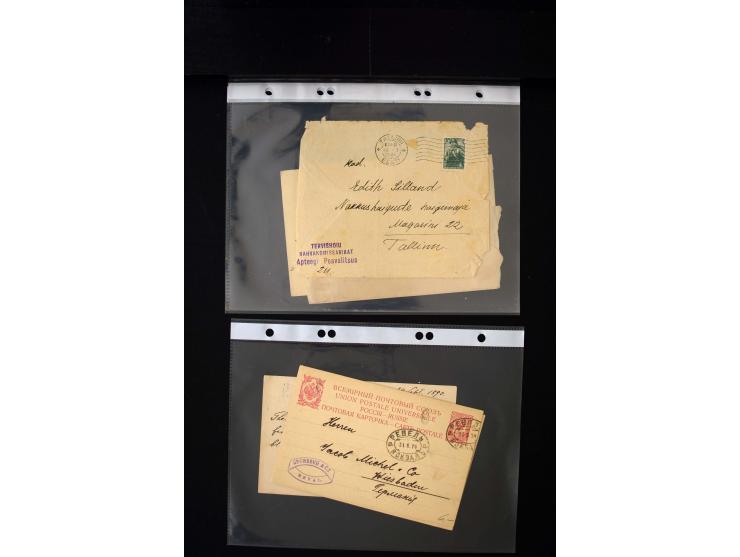 1865/1917, interesting collection of more than 120 cards and covers including better stamps, postal stationery, registered ma