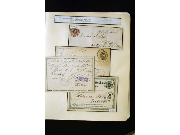 1865/1917, interesting collection of more than 120 cards and covers including better stamps, postal stationery, registered ma