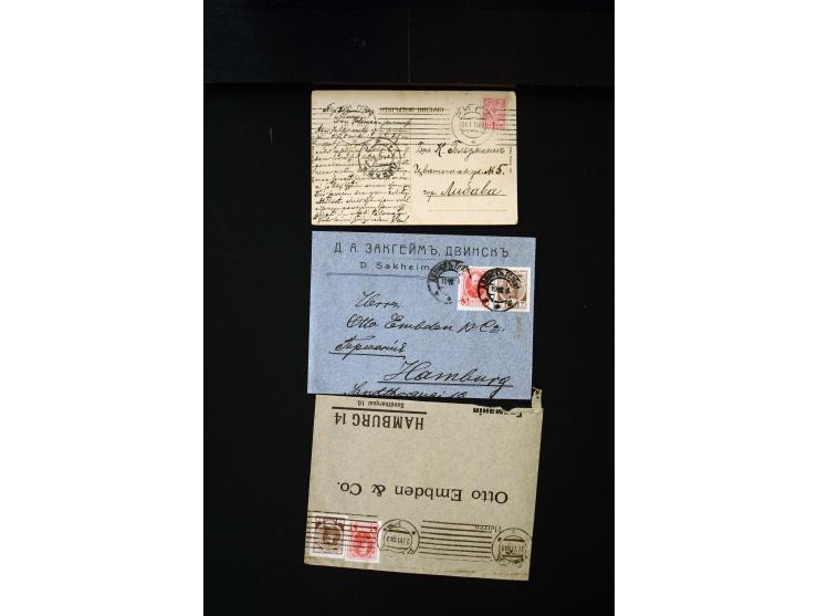 1865/1917, interesting collection of more than 120 cards and covers including better stamps, postal stationery, registered ma