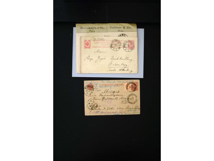 1865/1917, interesting collection of more than 120 cards and covers including better stamps, postal stationery, registered ma