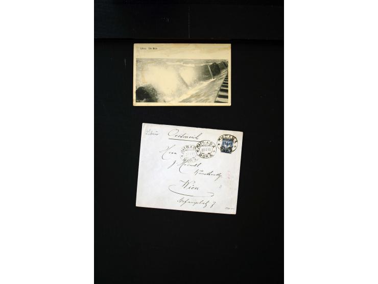 1865/1917, interesting collection of more than 120 cards and covers including better stamps, postal stationery, registered ma