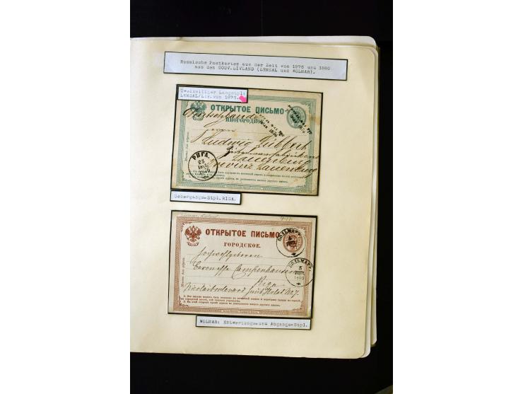 1865/1917, interesting collection of more than 120 cards and covers including better stamps, postal stationery, registered ma